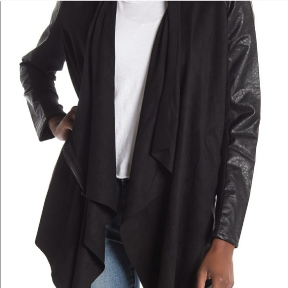 Anthropologie Blank NYC leather jacket black - Picture 1 of 5